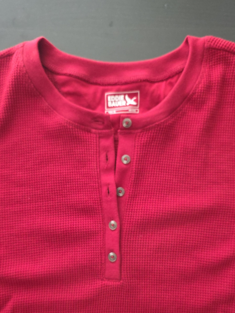 Eddie Bauer Button-Front Thermal Henley - Womans XL